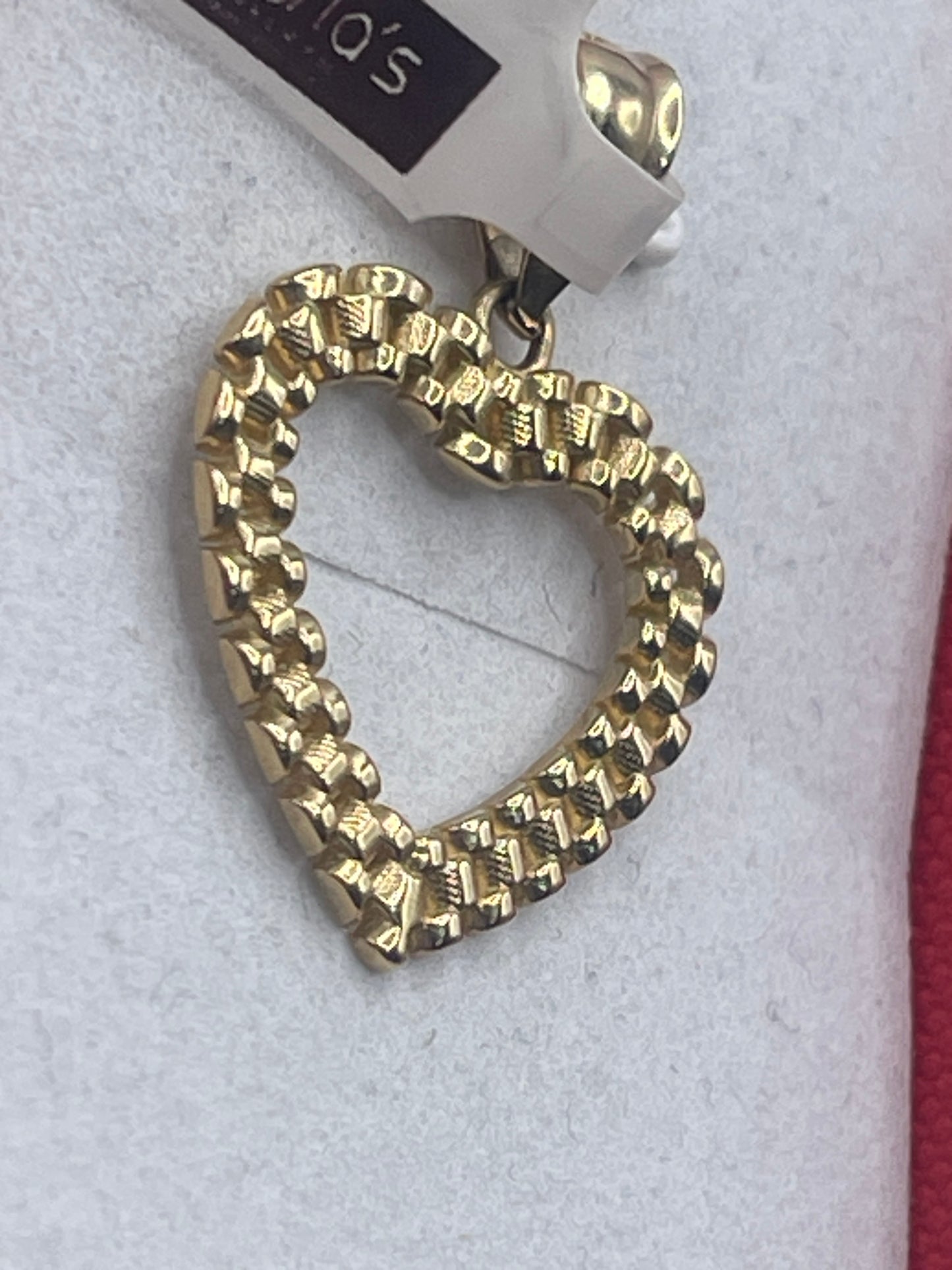 Heart Rolex Pendent 10k