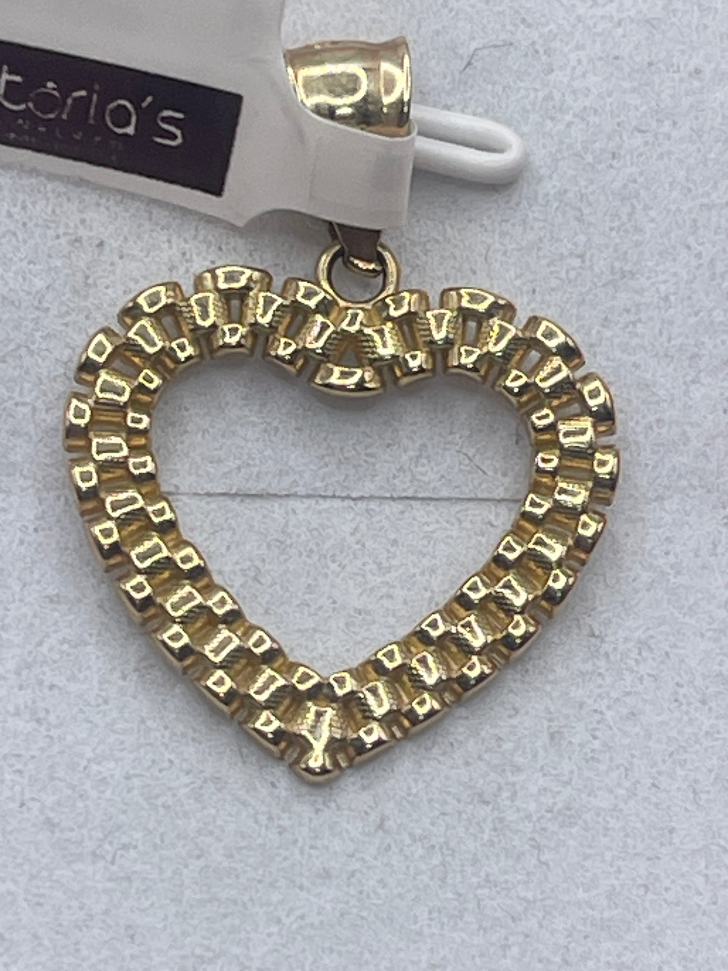 Heart Rolex Pendent 10k