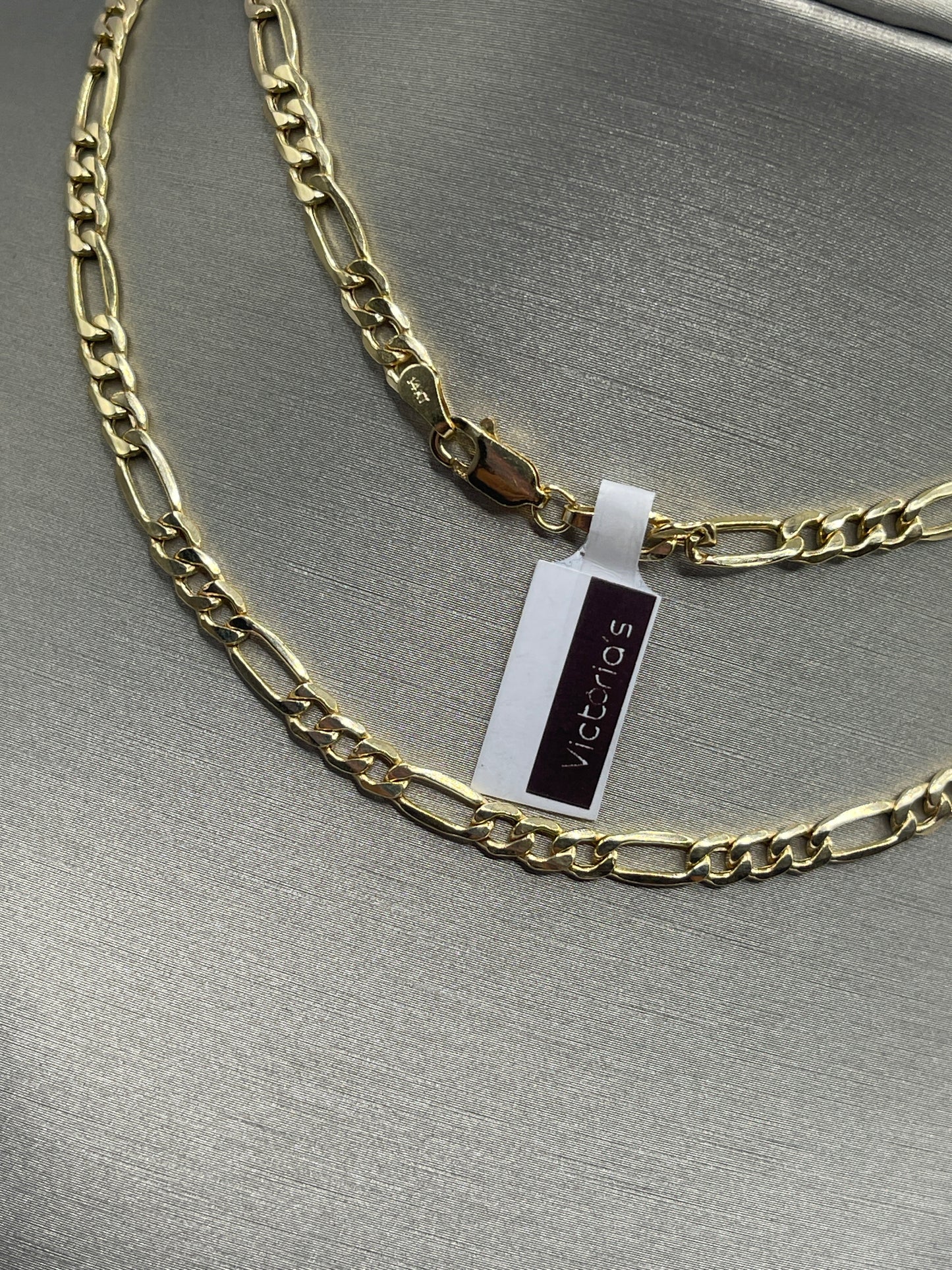 Figaro Hollow Chain 14k
