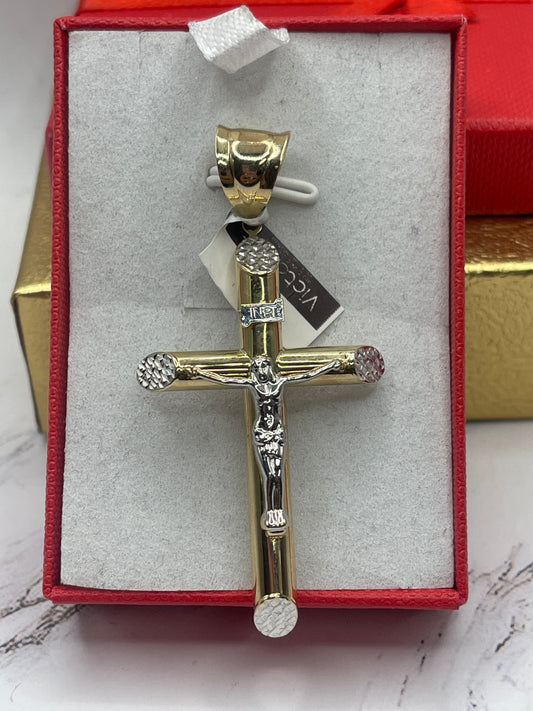 Cross Jesus Cx Pendent 14k