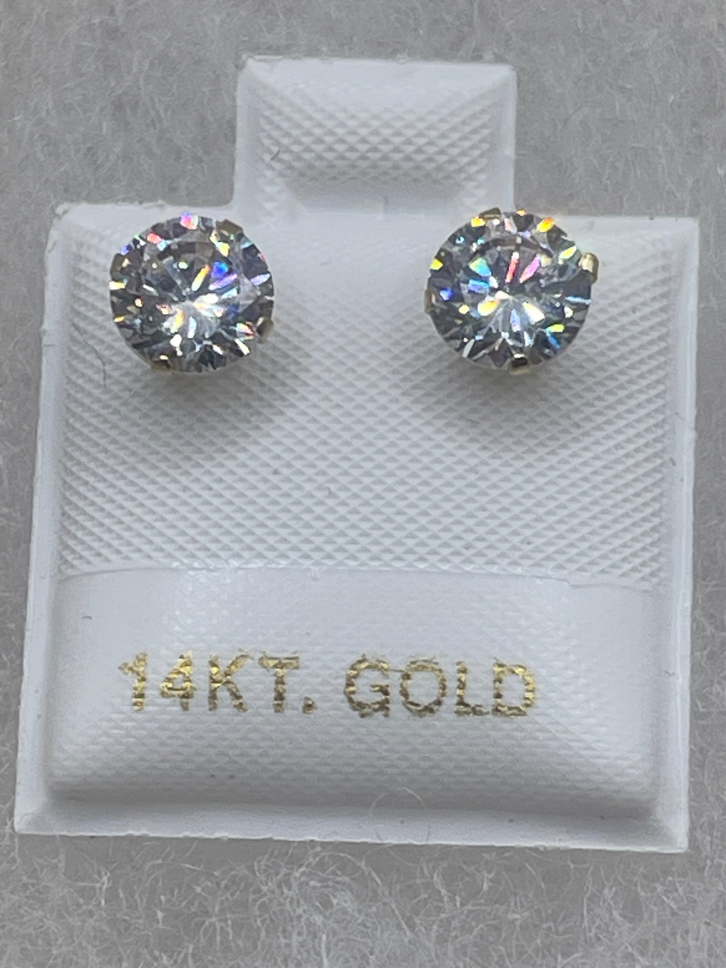 Cz Studs Earrings 14k