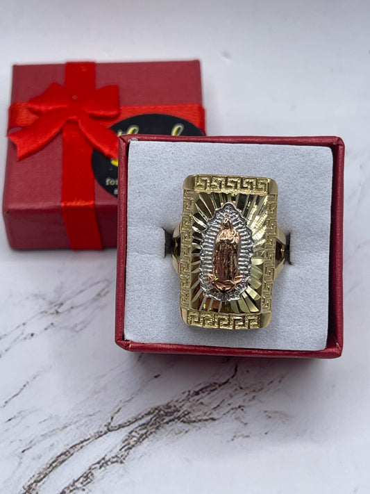 Virgen De Guadalupe Ring 14k