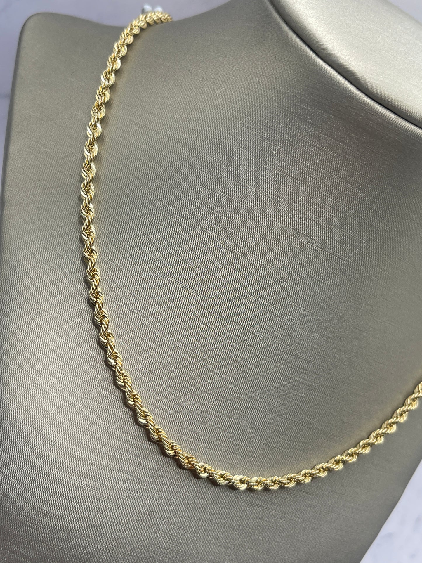 Rope Hollow Chain 14k