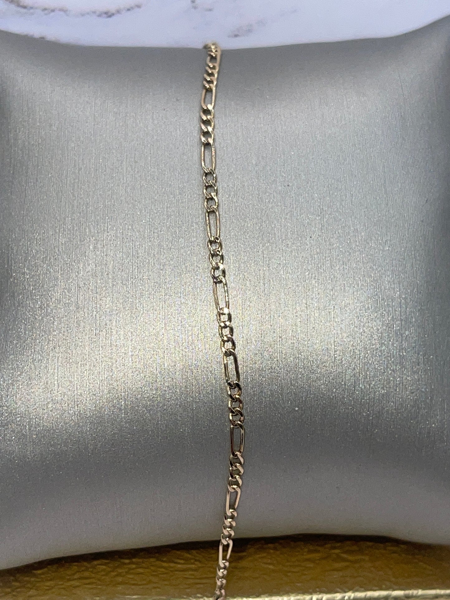 Figaro Bracelet 14k