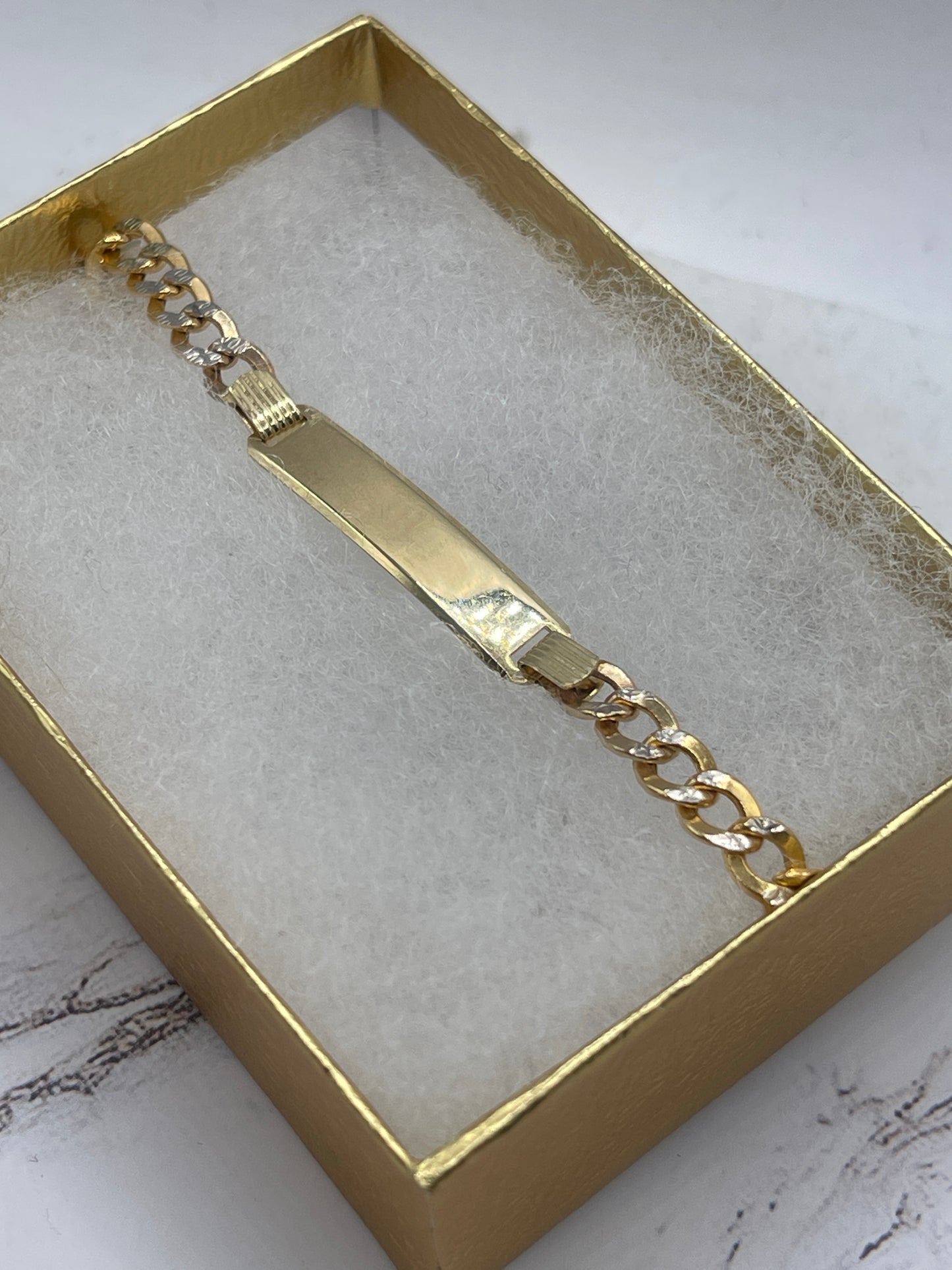 ID Cuban DC Bracelet 14k