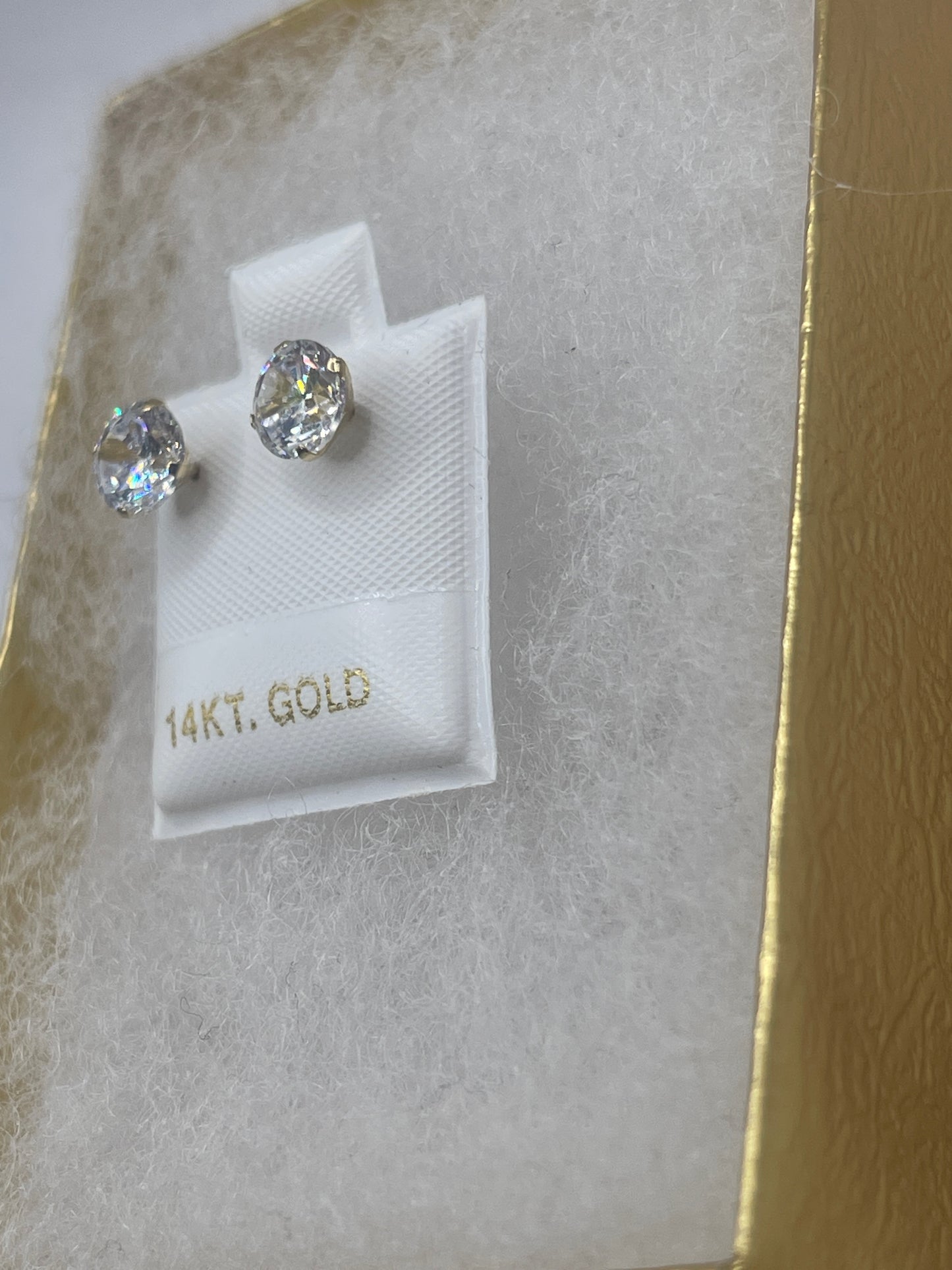 Cz Studs Earrings 14k