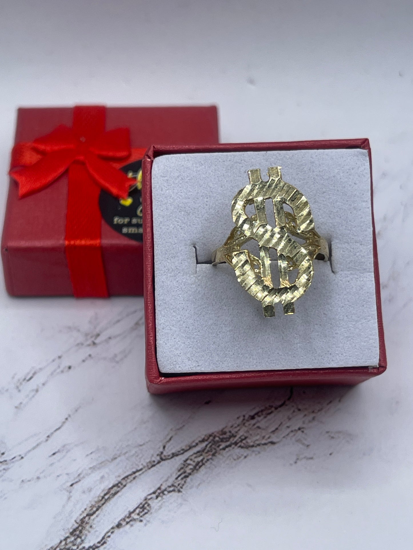 Money Sign Ring 10k