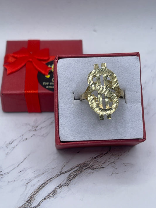 Money Sign Ring 10k