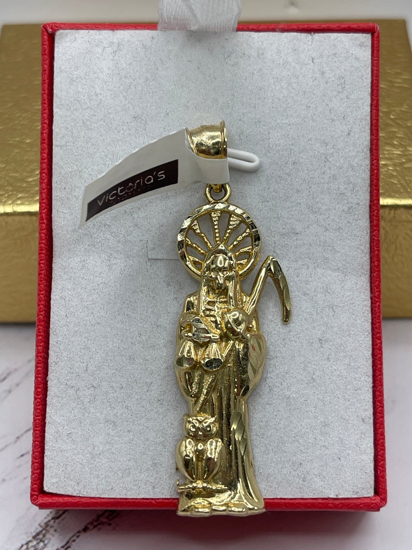 St Muerte Pendent 10k