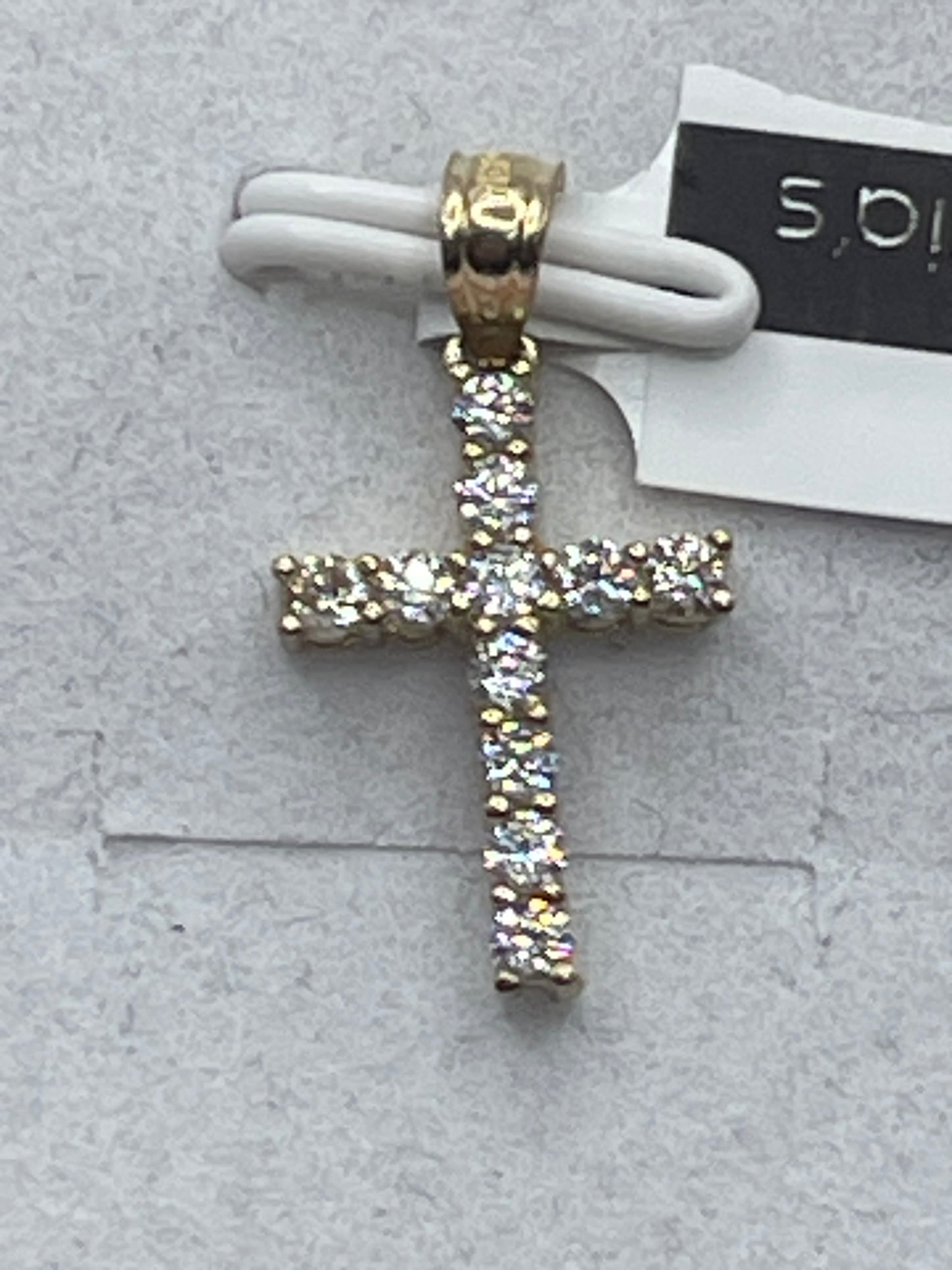 Cross Cz Pendent 14k