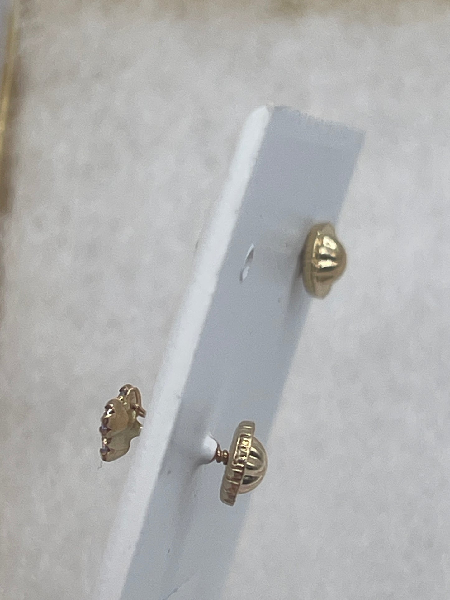 Flower Cz Chain Earrings 14k