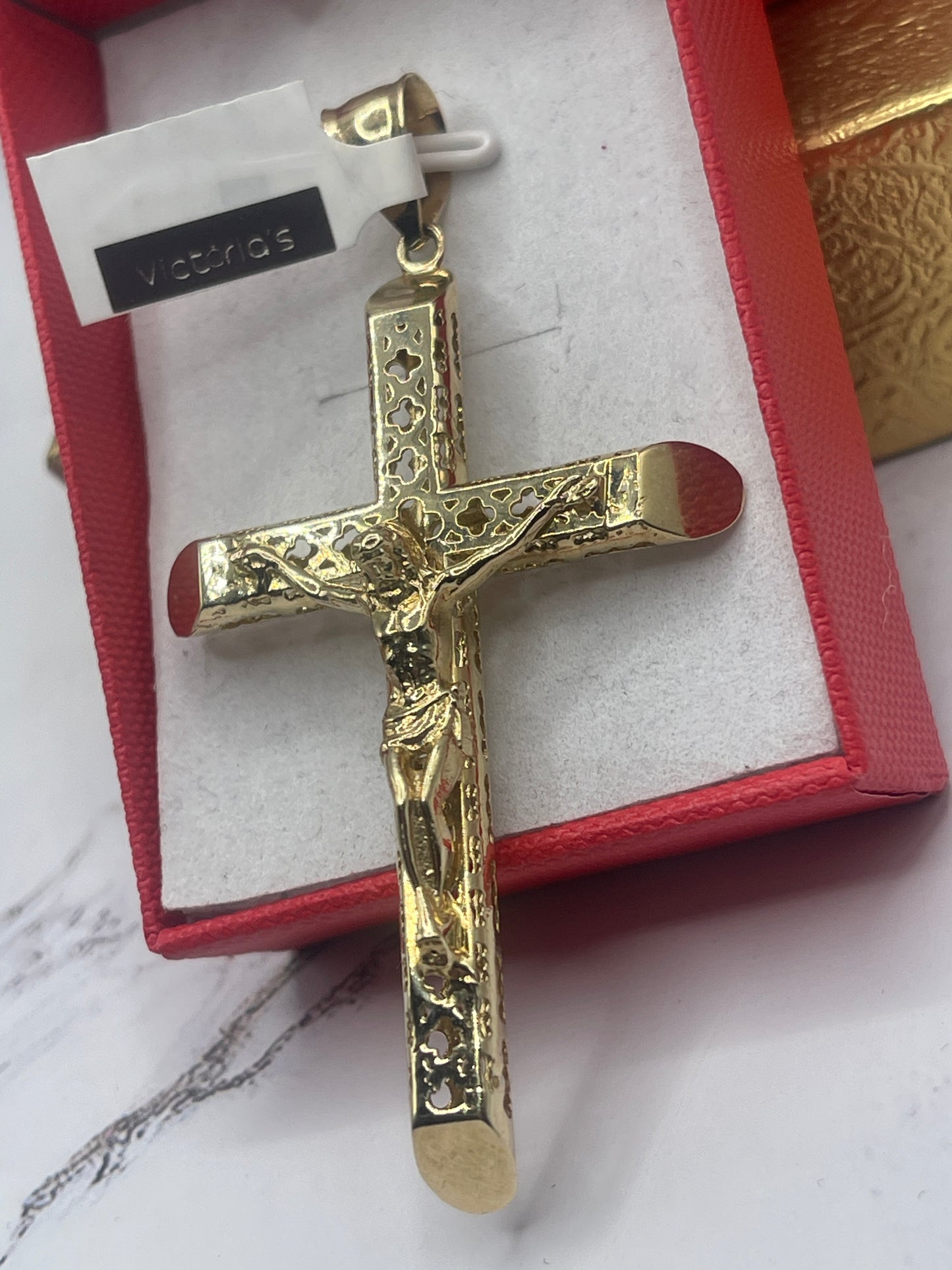 Cross Jesus Cx Bamboo Pendent 10k