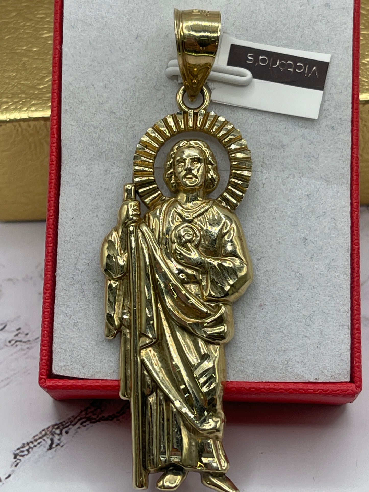 St Judas Pendent 10k