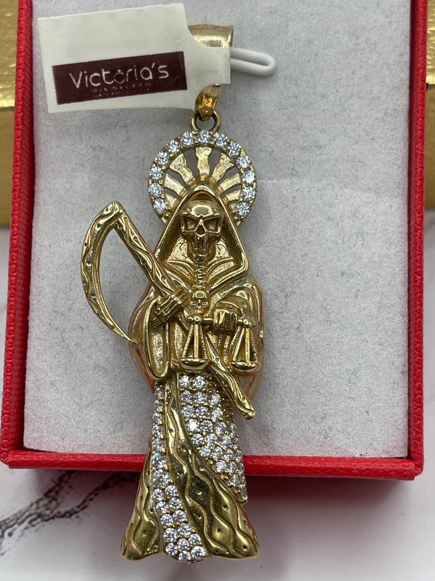 St Muerte Cz Pendent 10k