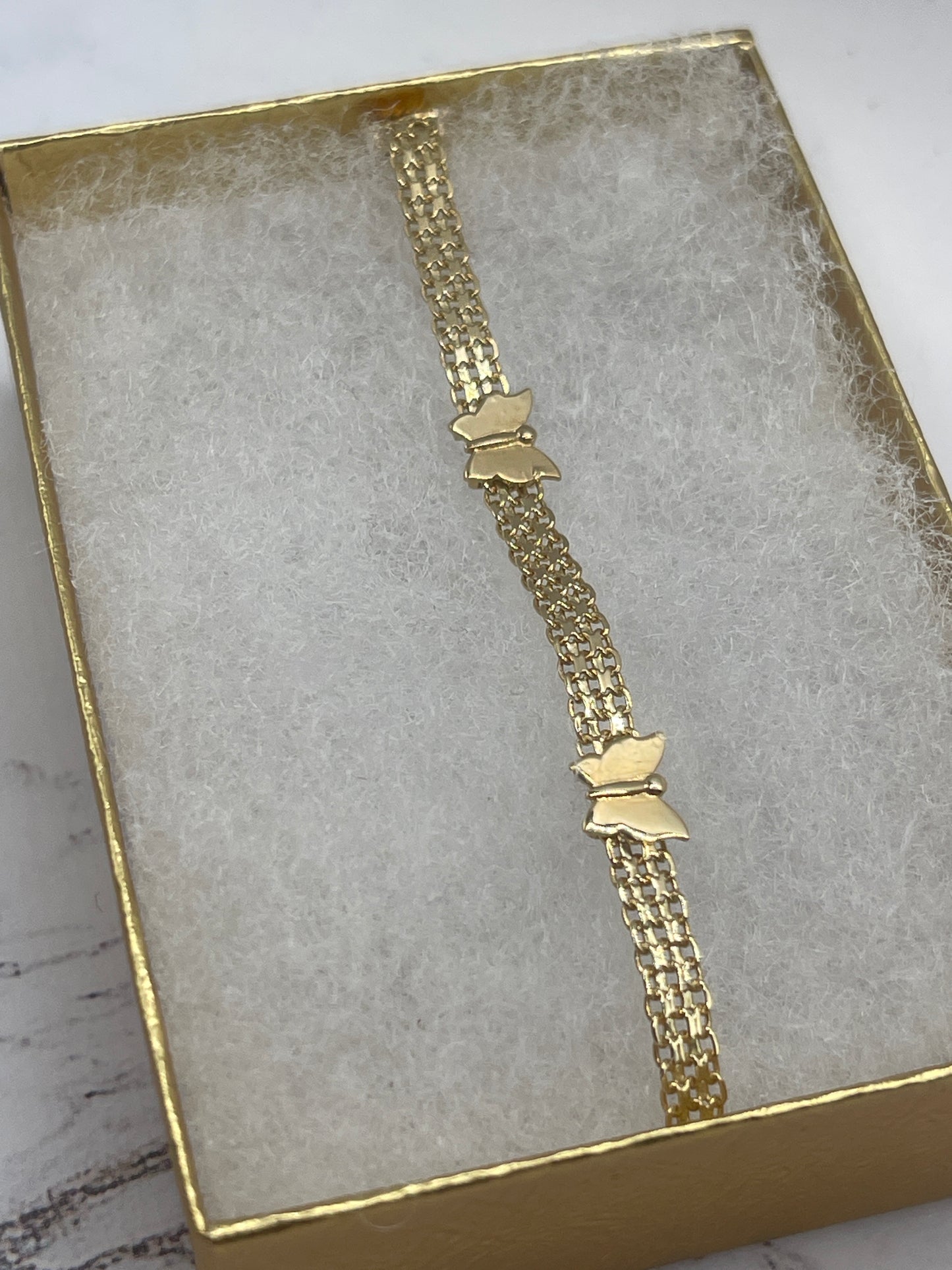 Butterfly Bracelet 14k