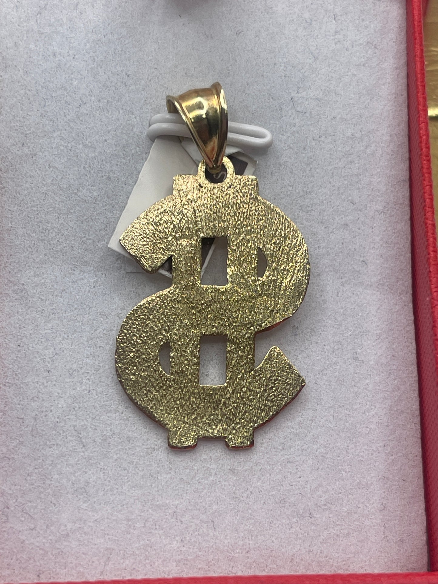 Dollar Sign Pendent 10k