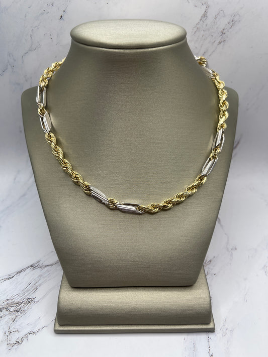 Figarope Hollow Chain 14k