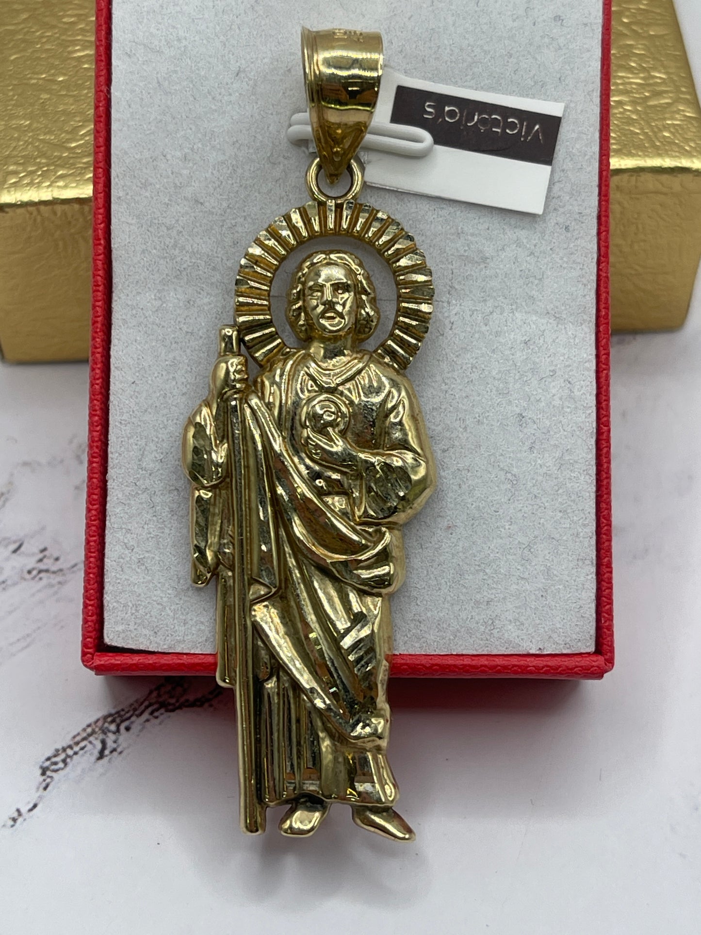 St Judas Pendent 10k