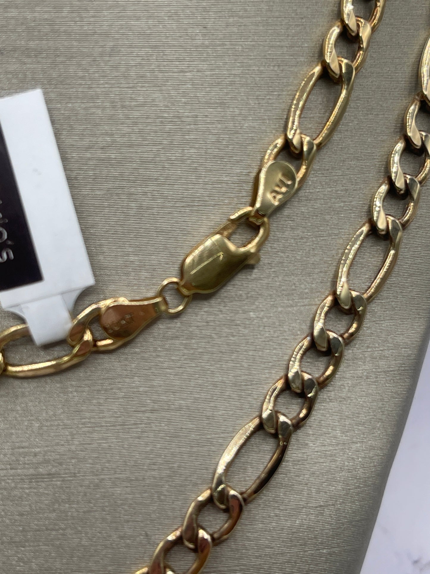 Figaro Hollow Chain 10k