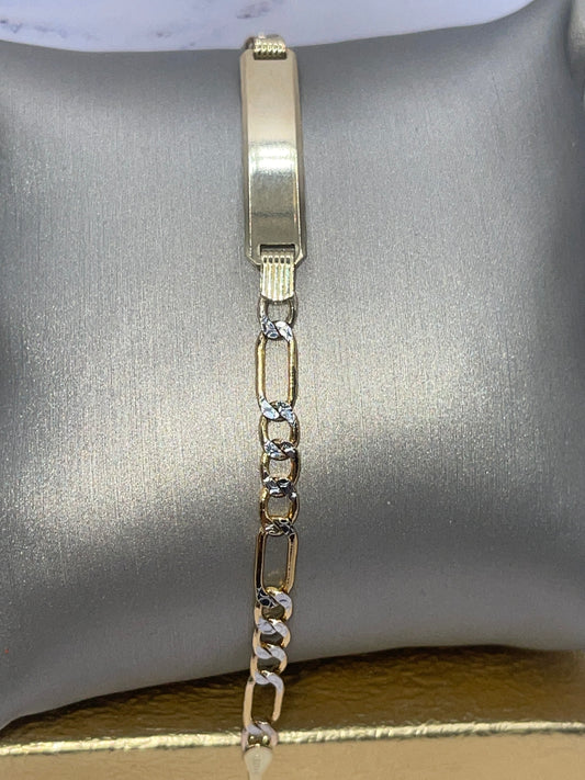 Figaro DC ID Bracelet (Kids) 10k