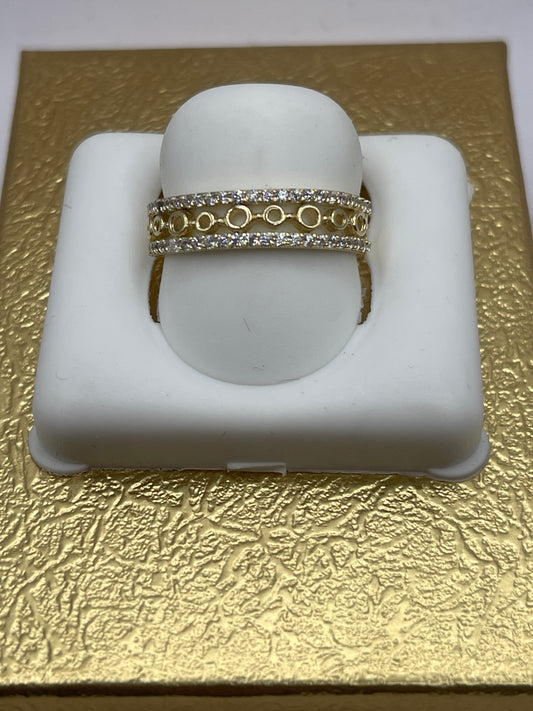 Cz Band Ring 10k