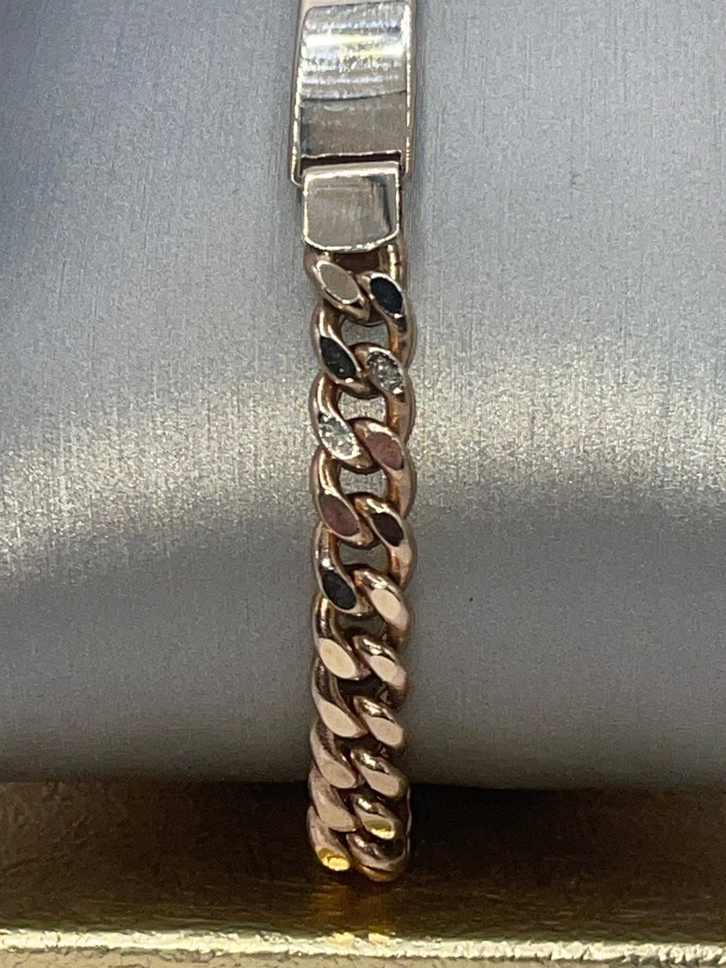 Cuban ID Bracelet 14k