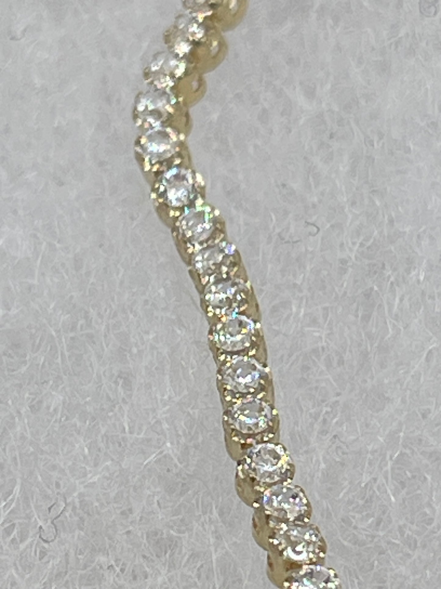 Tennis Cz Bracelet 10k