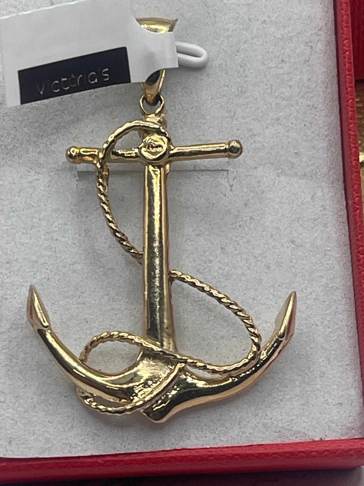 Anchor Pendant 10k