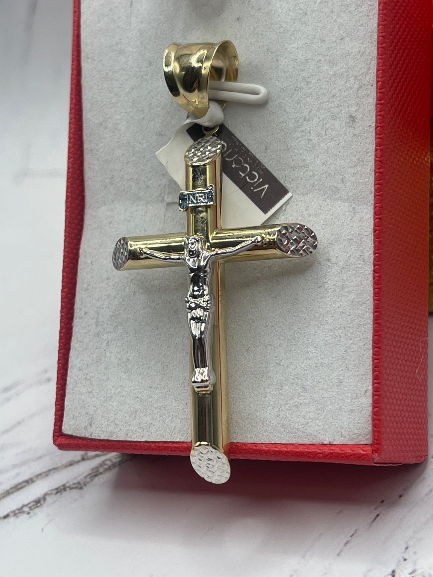Cross Jesus Cx Pendent 14k