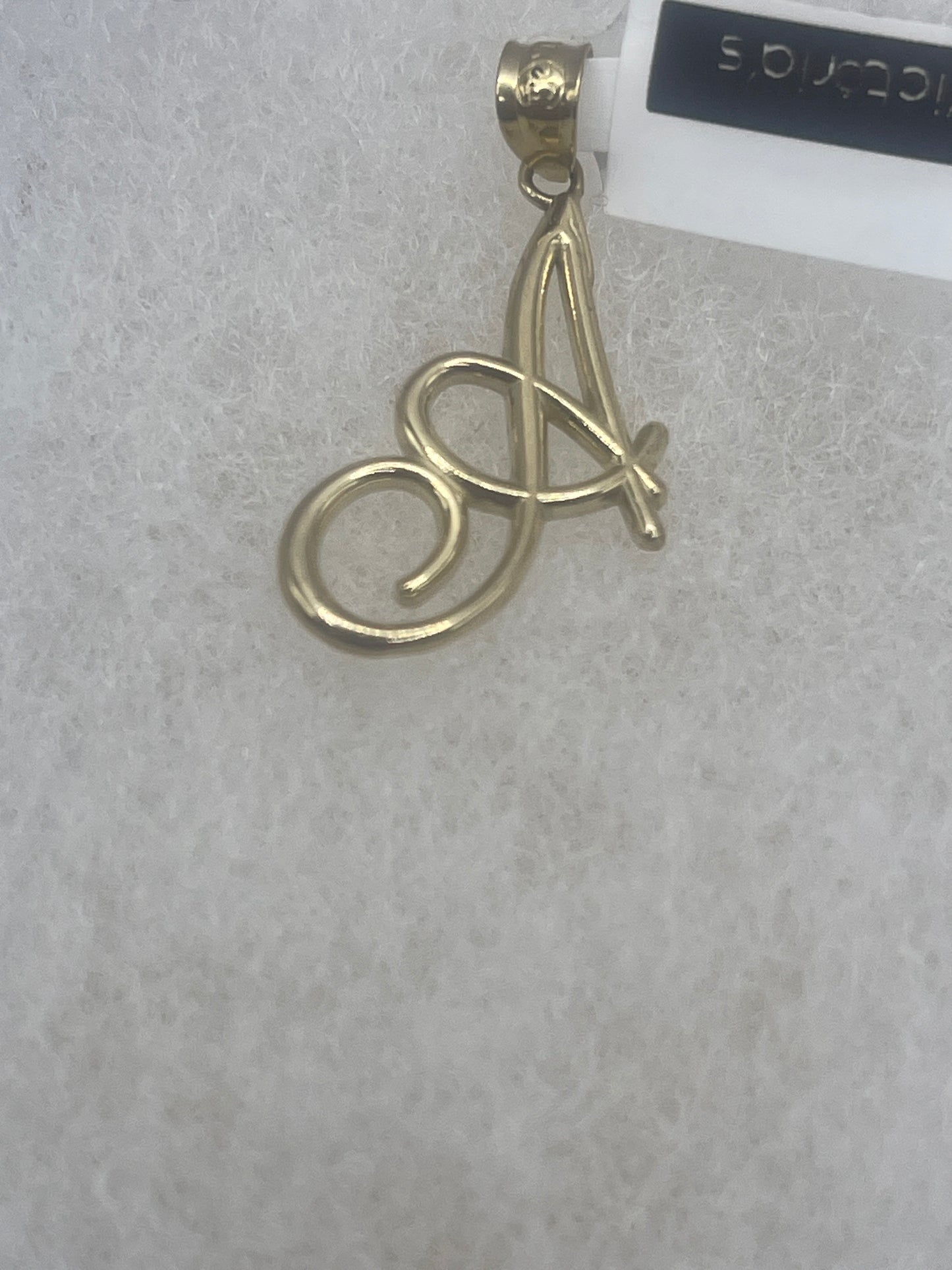 Letter A Pendent 10k