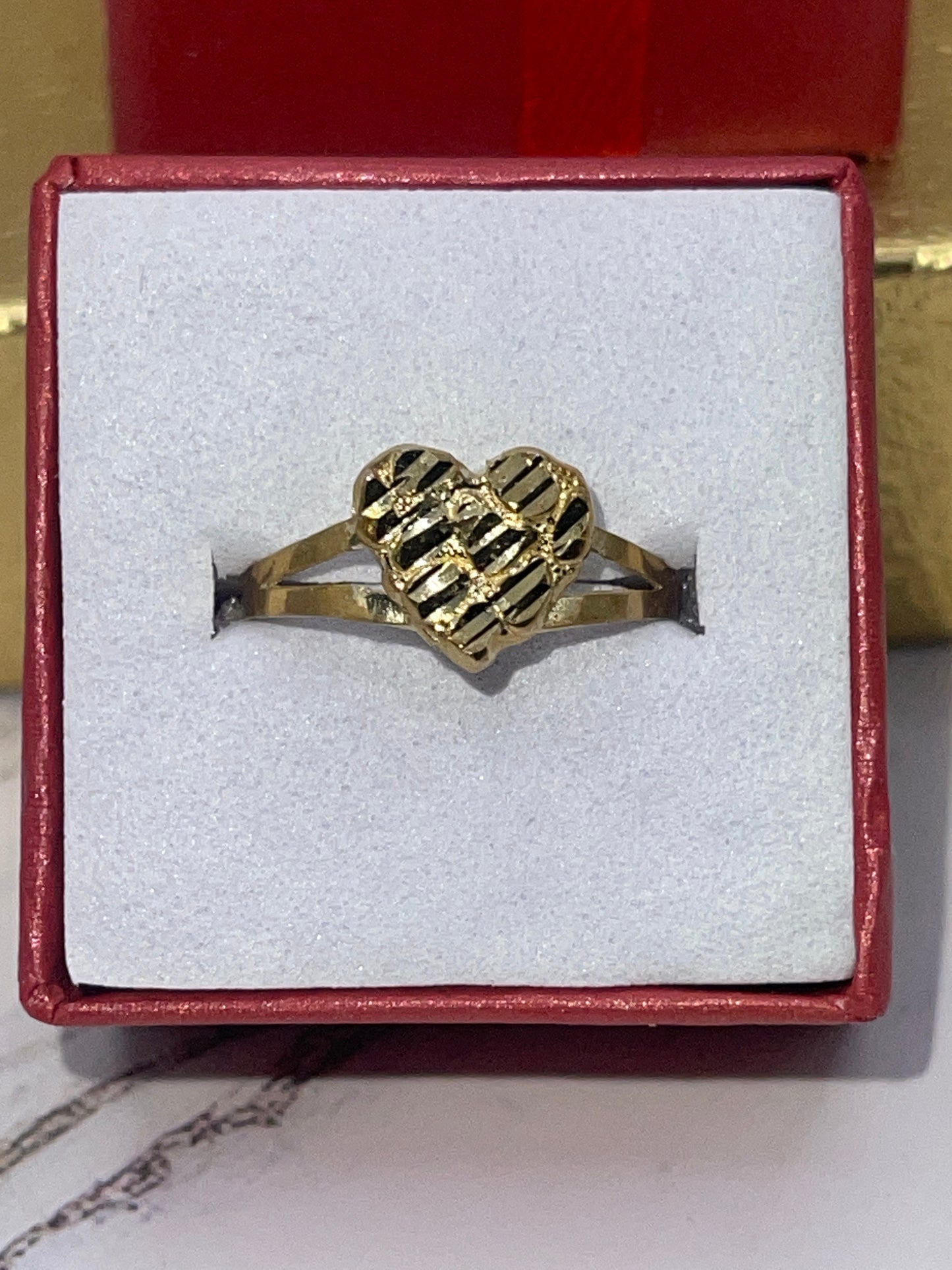 Heart Nugget Ring 10k