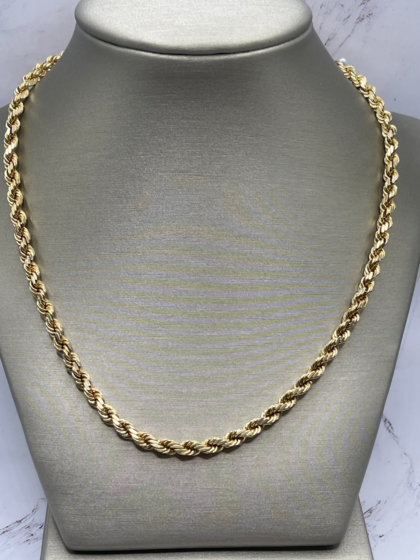 Rope Solid Chain 14k