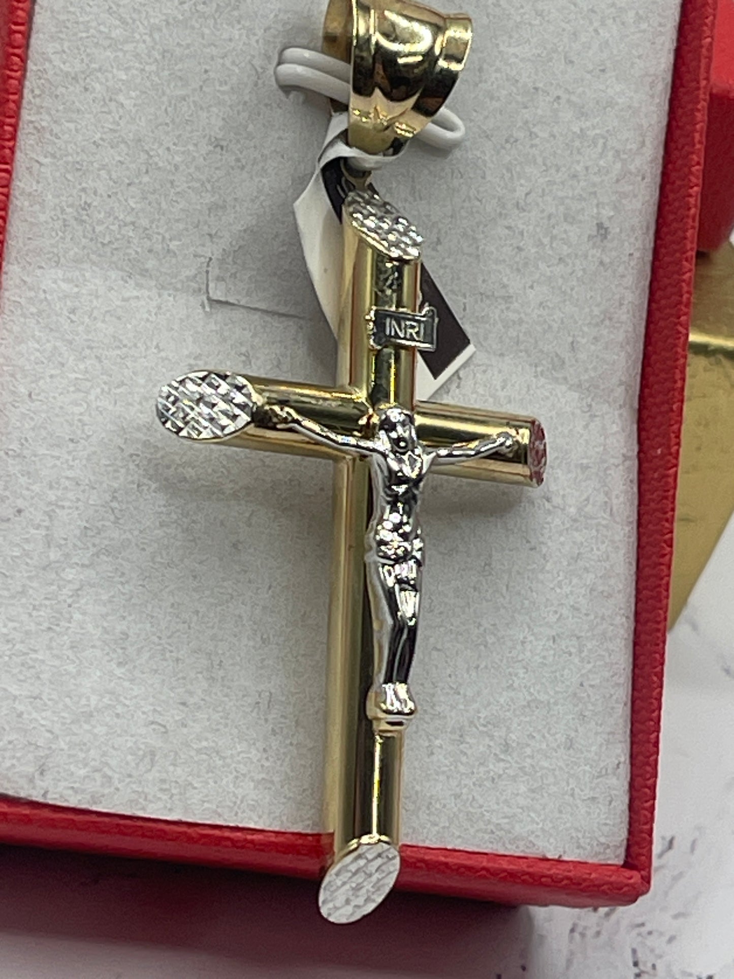 Cross Jesus Cx Pendent 14k