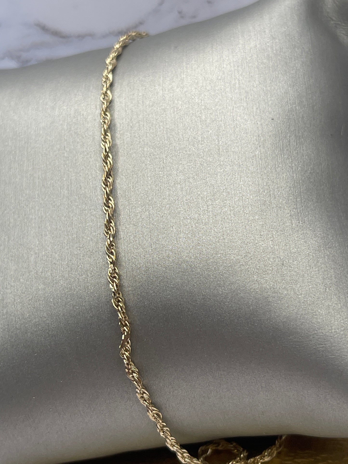 Rope Solid Bracelet 14k