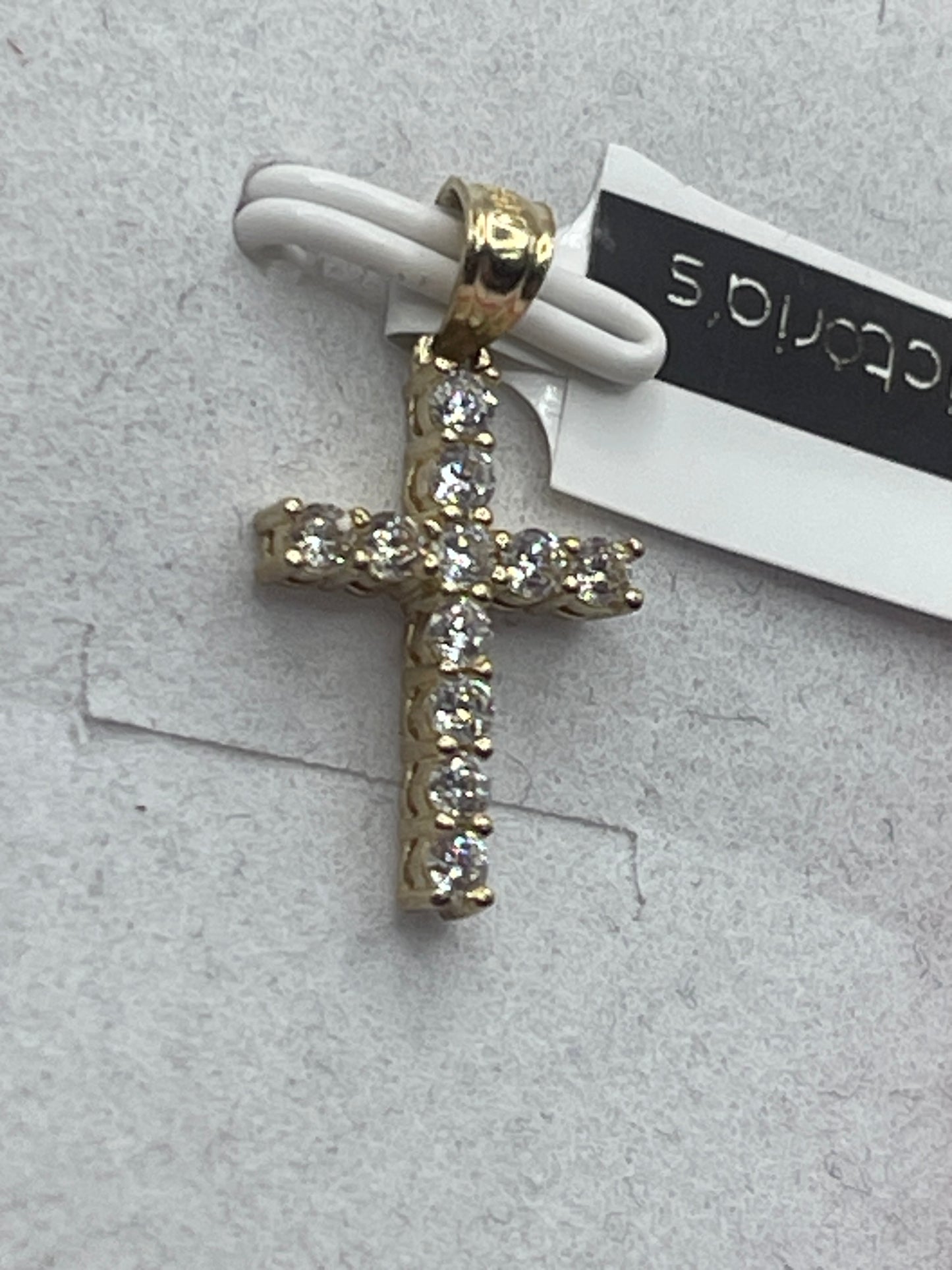 Cross Cz Pendent 14k