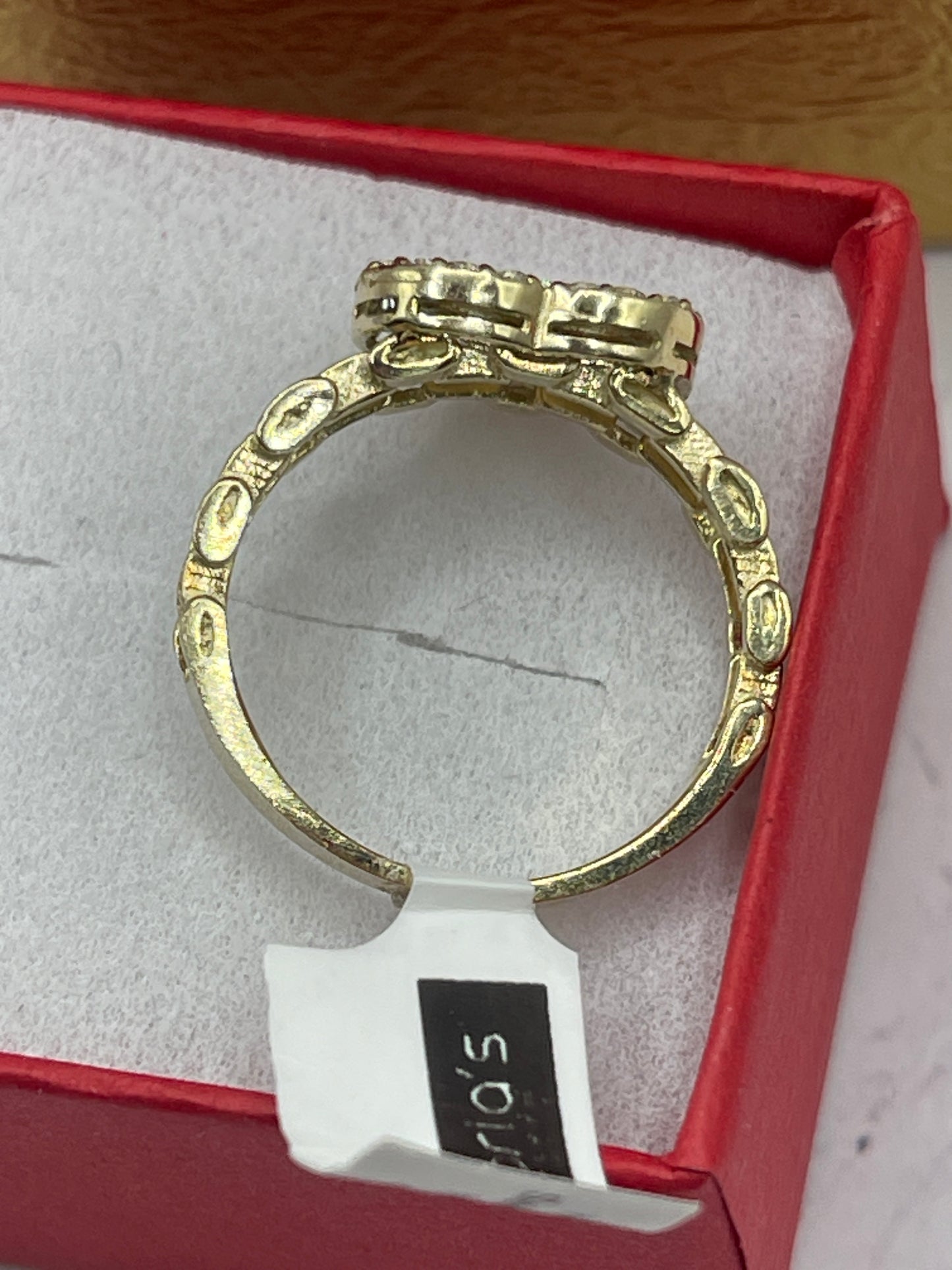 Heart Cz Pink Ring 10k