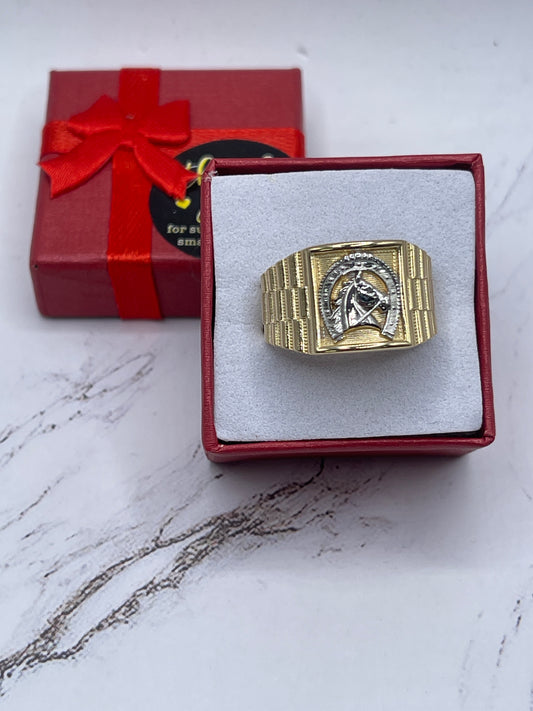 Horse Shoe Ring 14k