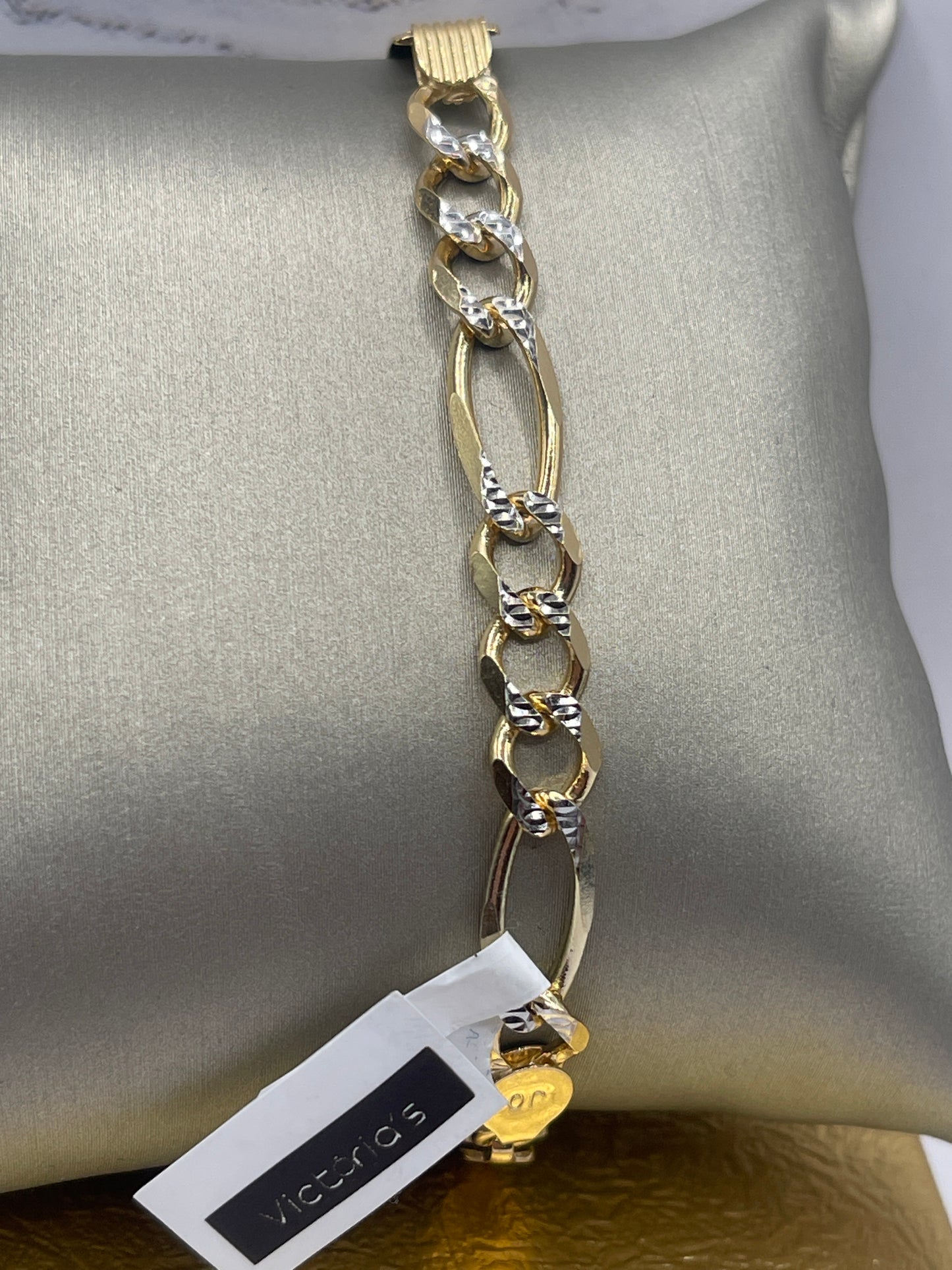 ID Figaro DC Bracelet 10k