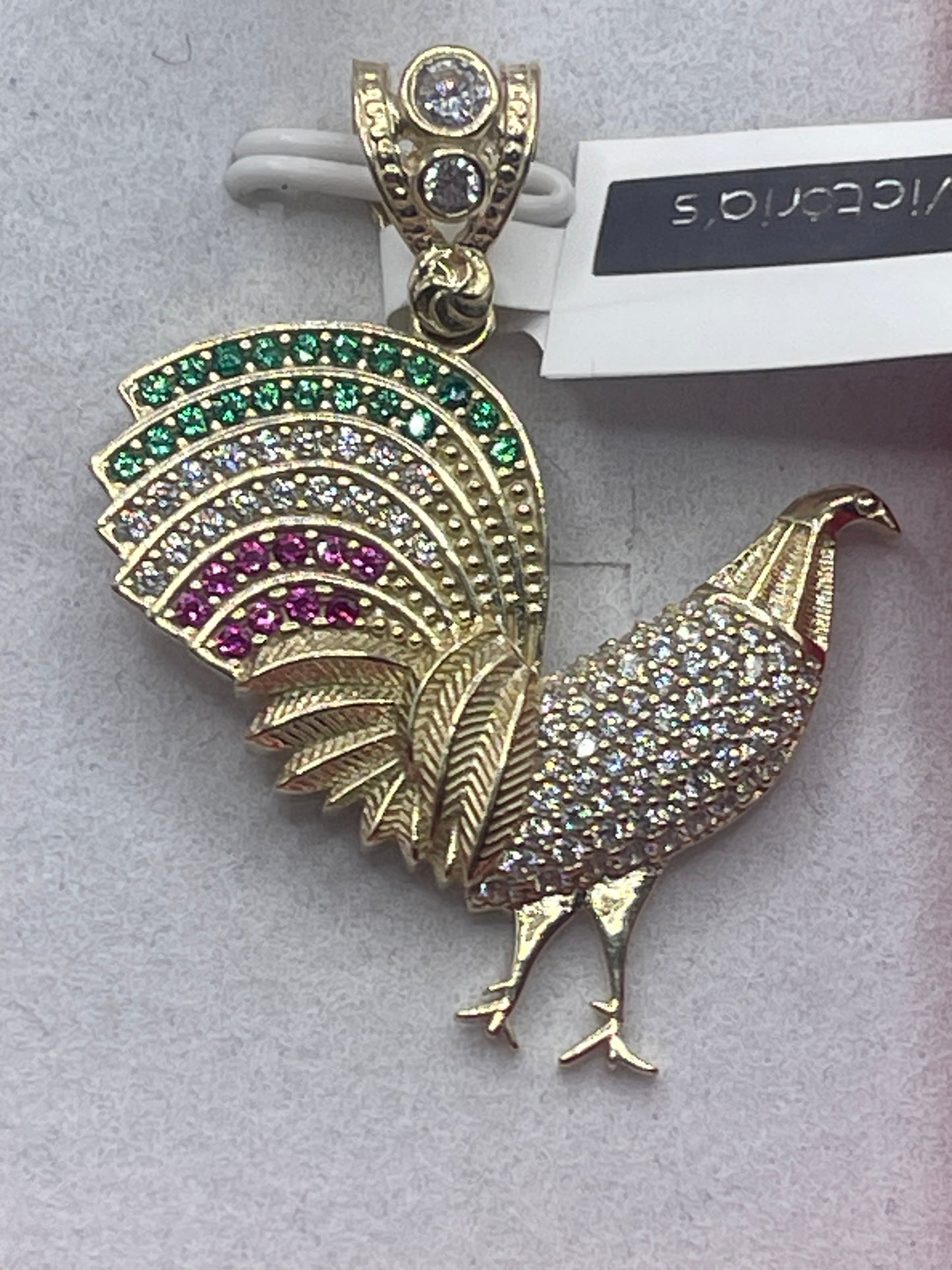 Roaster Cz Pendent 10k