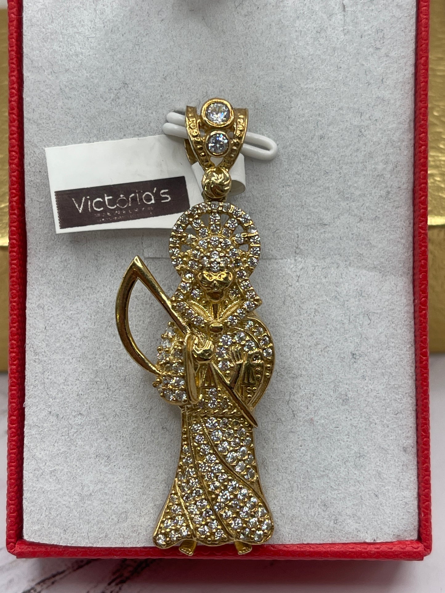 St Muerte Cz Pendent 10k