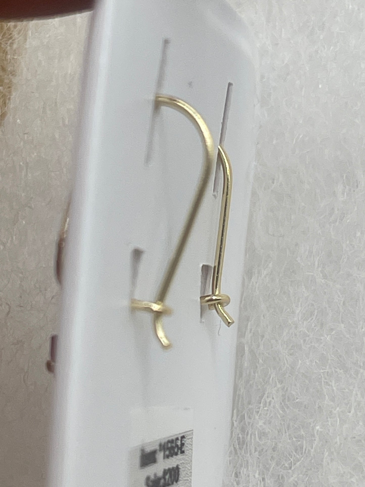 Ruby Hanging Earrings 14k