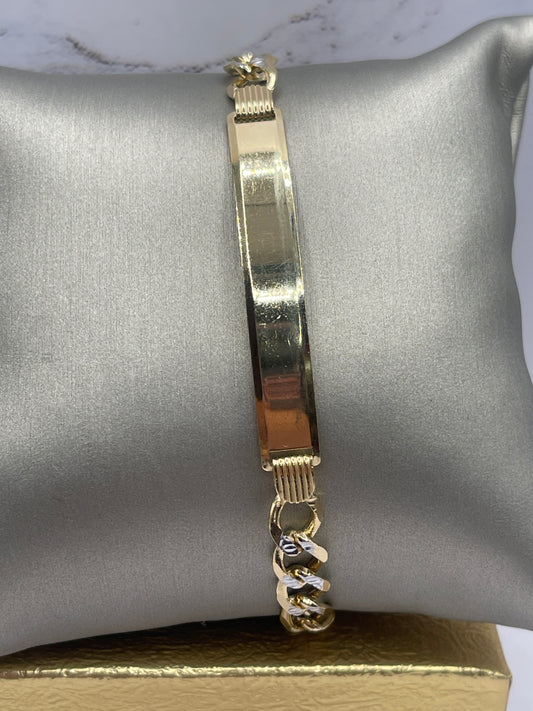 ID Figaro DC Bracelet 10k