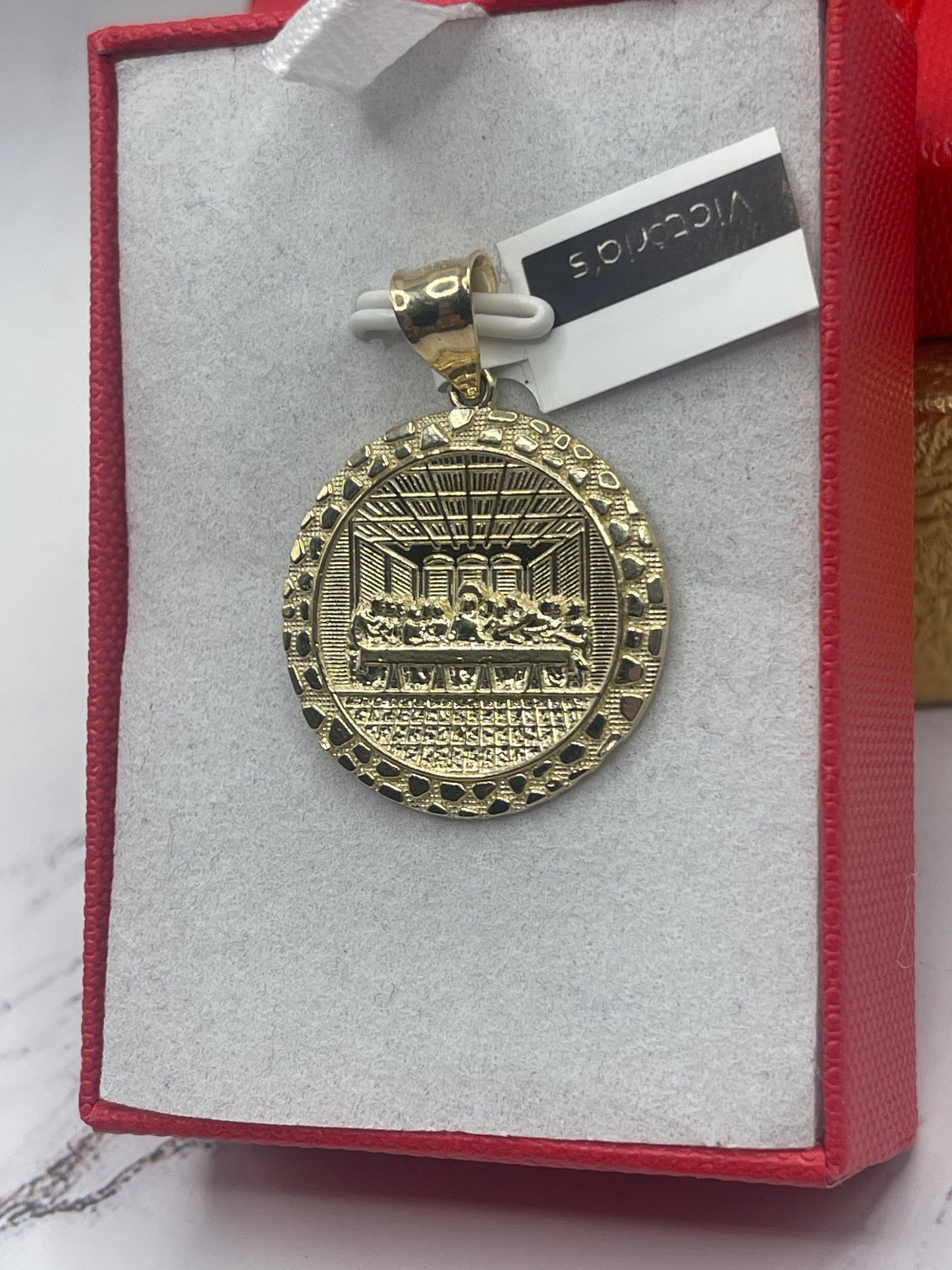 Last Supper Medallion Pendent 10k