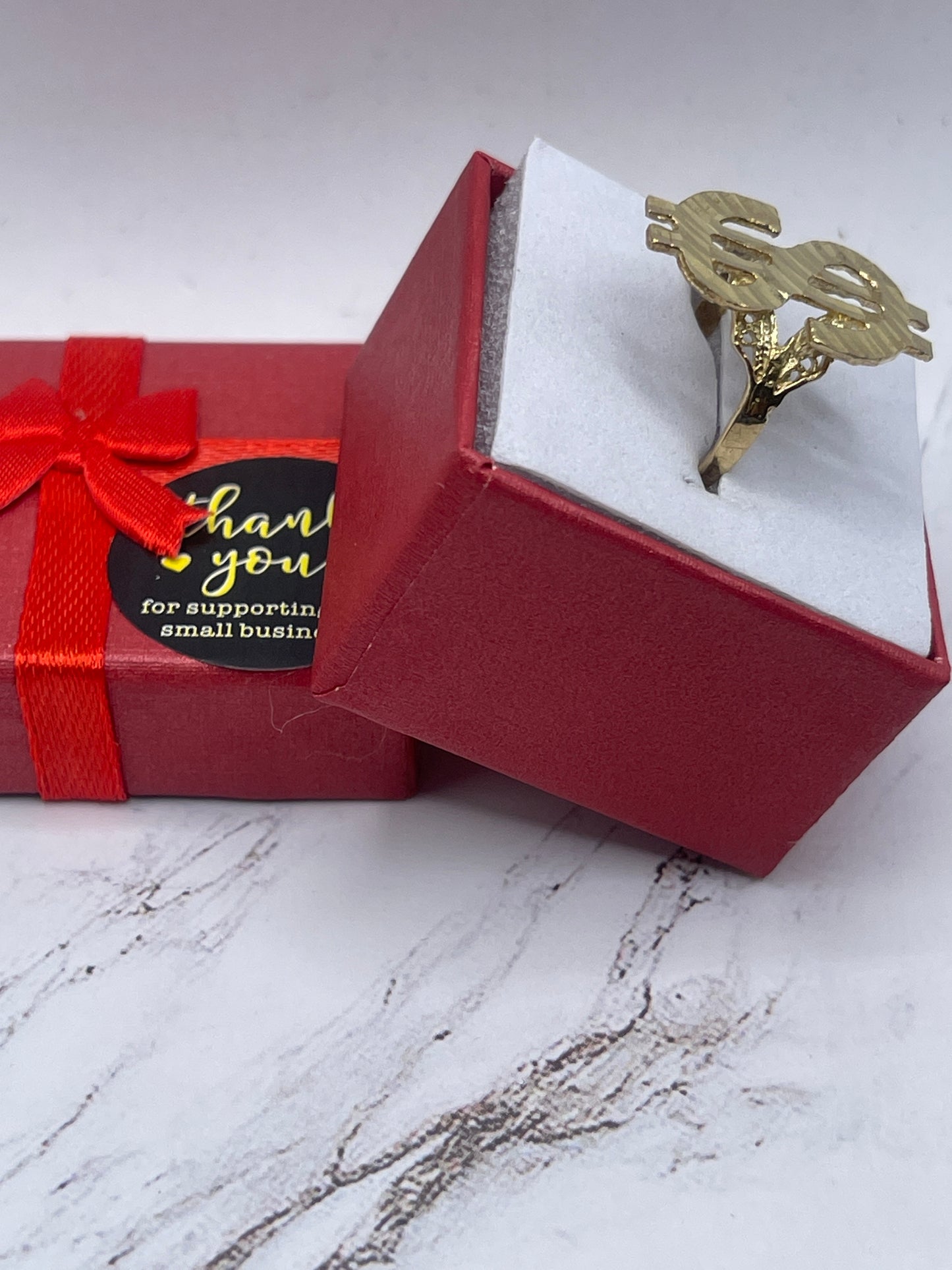 Money Sign Ring 10k