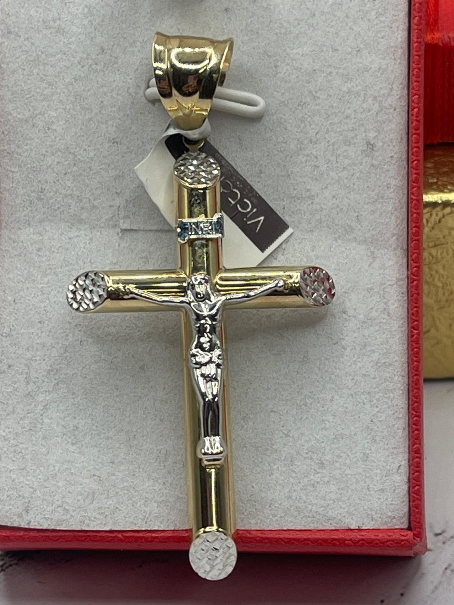 Cross Jesus Cx Pendent 14k