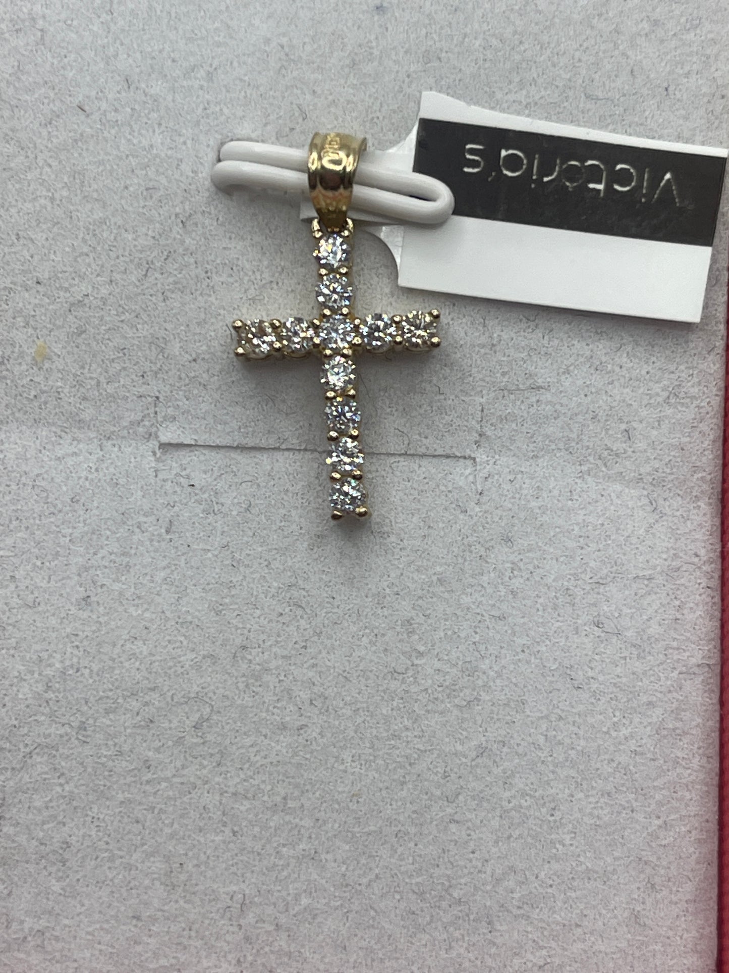 Cross Cz Pendent 14k
