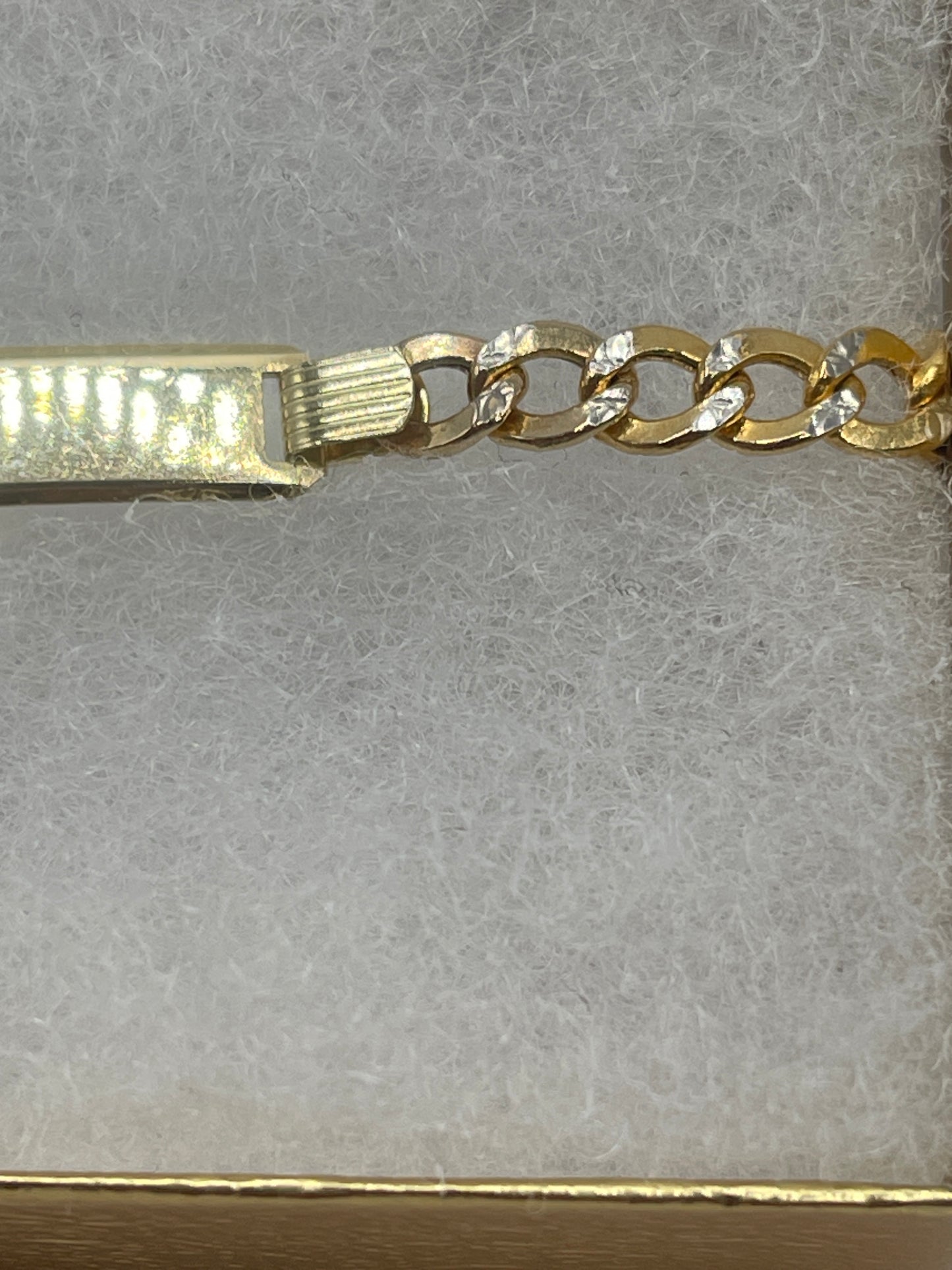 ID Cuban DC Bracelet 14k