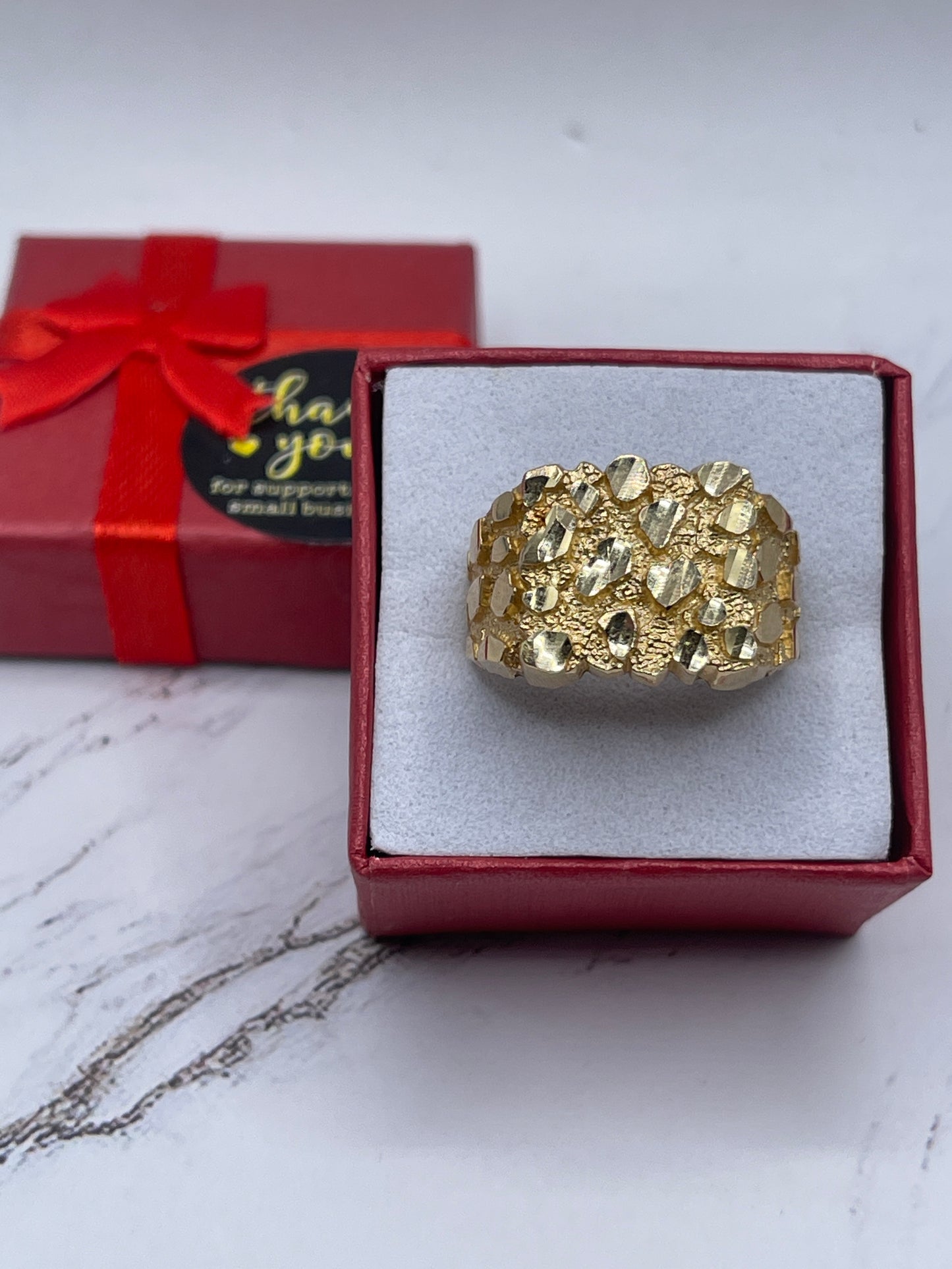Nugget Men Ring 14k