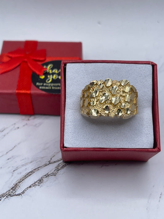 Nugget Men Ring 14k