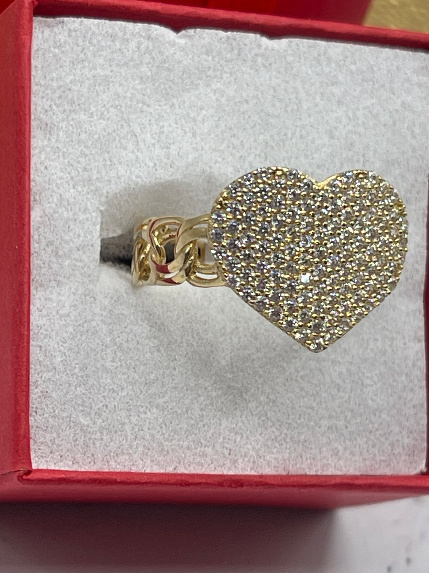 Heart Cz Ring 10k